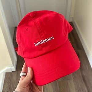 Lululemon Red Baseball cap